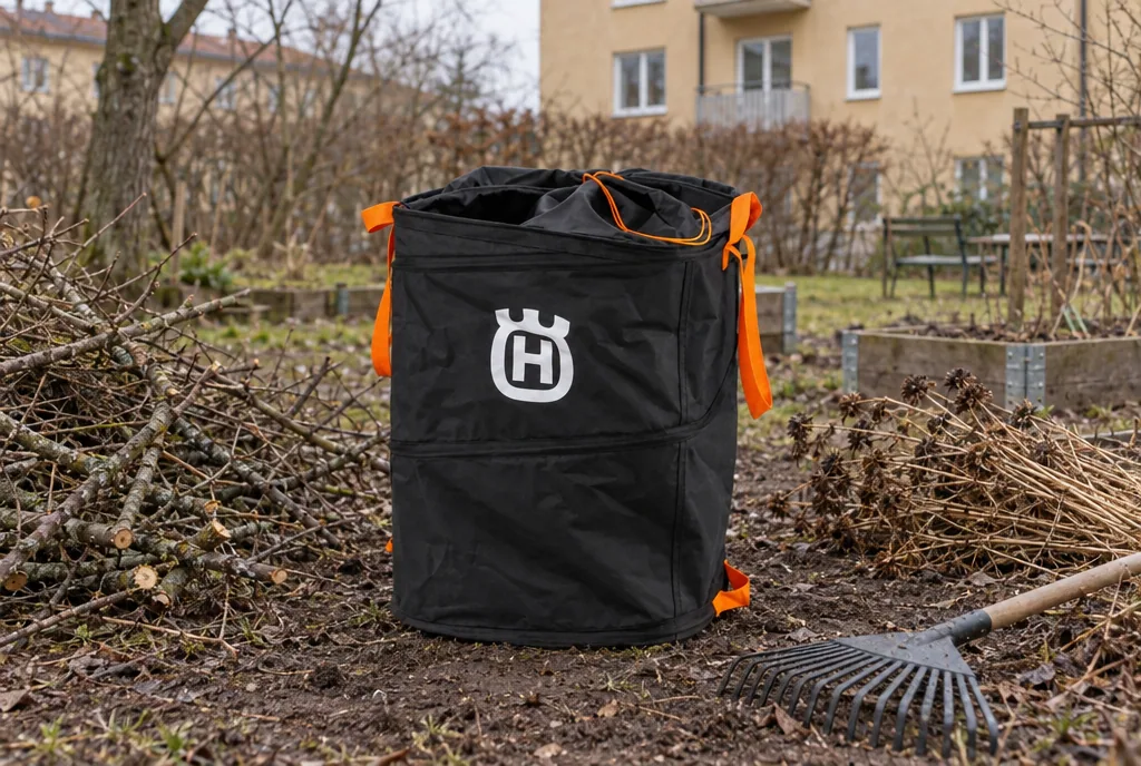 testx.se testar Husqvarna Pop-up-säck 220 l: bästa säcken med huva i vardagsmiljö