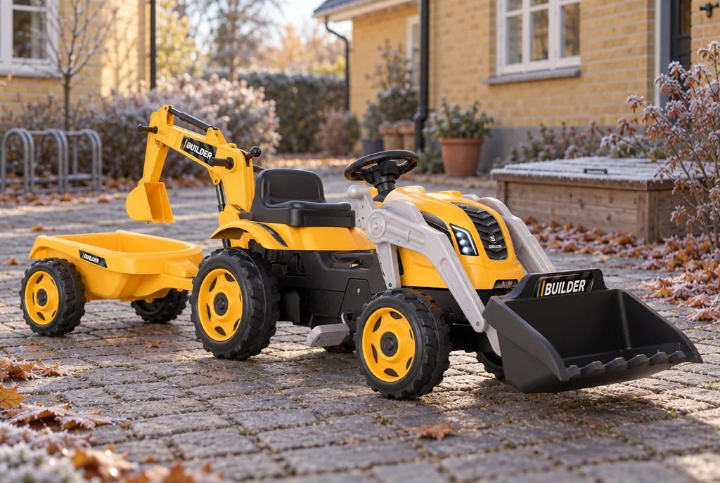 testx.se testar Smoby Builder Max med släp: bästa billiga i vardagsmiljö