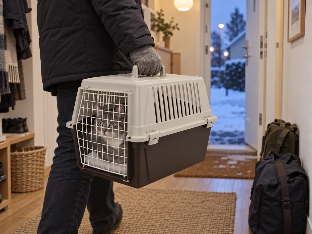 Användning transportbur katt: Ferplast Atlas 30 i vardagen