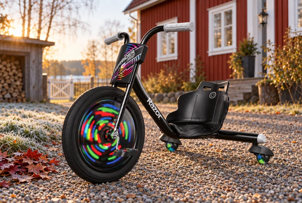 testx.se testar Razor RipRider 360 Lightshow: bästa för större barn i vardagsmiljö
