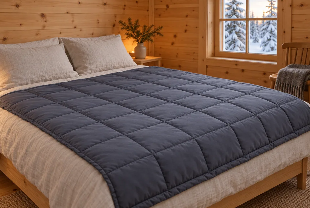 testx.se testar Polar Night Queen Tyngdtäcke 12 kg: bästa för dubbelsängen i vardagsmiljö