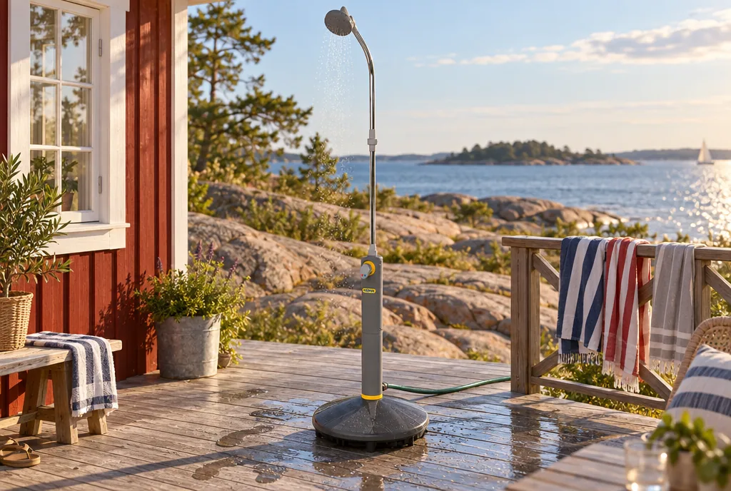 testx.se testar Hozelock Outdoor Shower: bästa fristående i vardagsmiljö