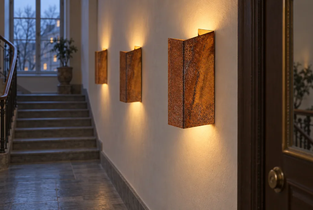 testx.se testar Nordlux Fold 10 Corten: bästa med inbyggd led i vardagsmiljö