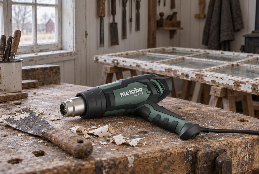 testx.se testar Metabo HG 16-500: bästa för krympslang och plaströr i vardagsmiljö
