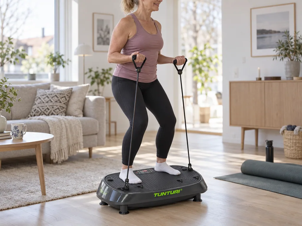 Användning vibrationsplatta: Tunturi Cardio Fit V20 i vardagen