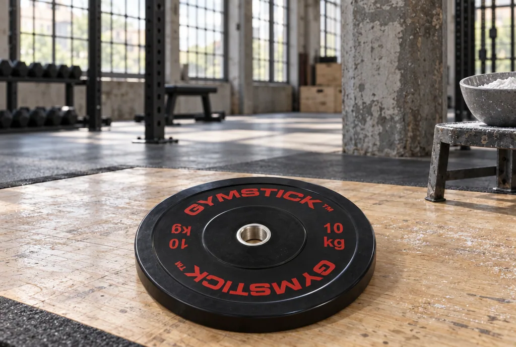 testx.se testar Gymstick Bumper Plate 10 kg: viktskiva bäst i test i vardagsmiljö