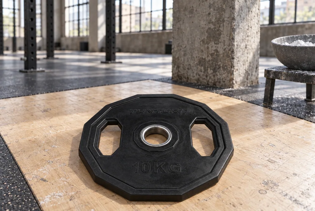 testx.se testar Tunturi Olympic Rubber Plate 10 kg: bästa rullsäkra skivan i vardagsmiljö