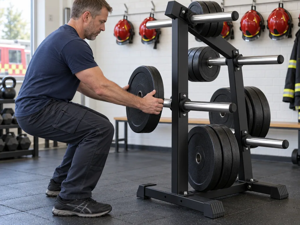 Användning viktställ: Gymstick Weight Plate Tree i vardagen
