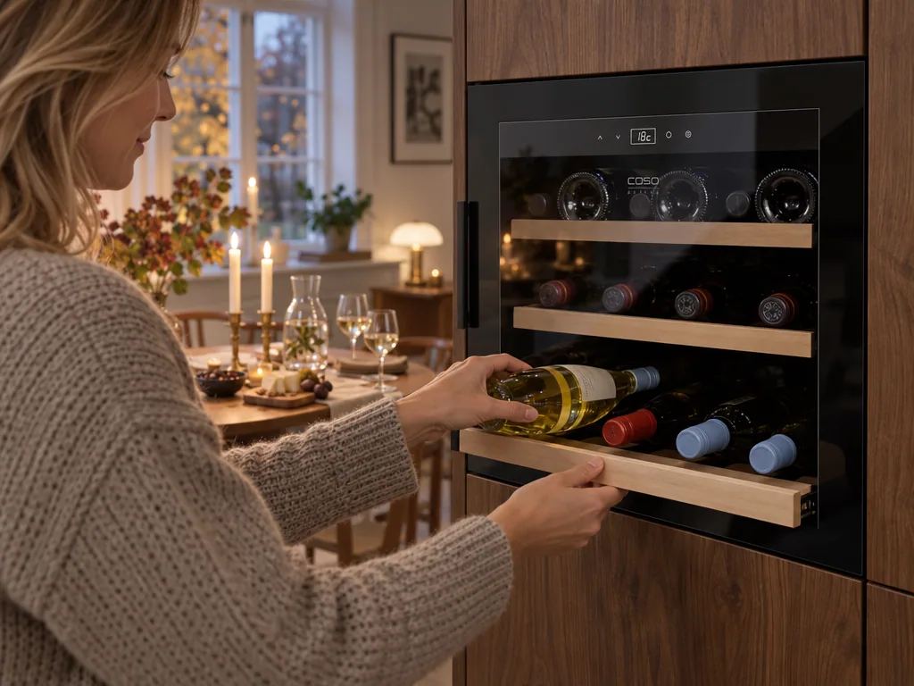 Användning vinkyl: Caso WineSafe 18 EB i vardagen