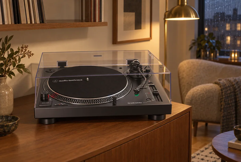 testx.se testar Audio-Technica AT-LP120XUSB: vinylspelare bäst i test i vardagsmiljö
