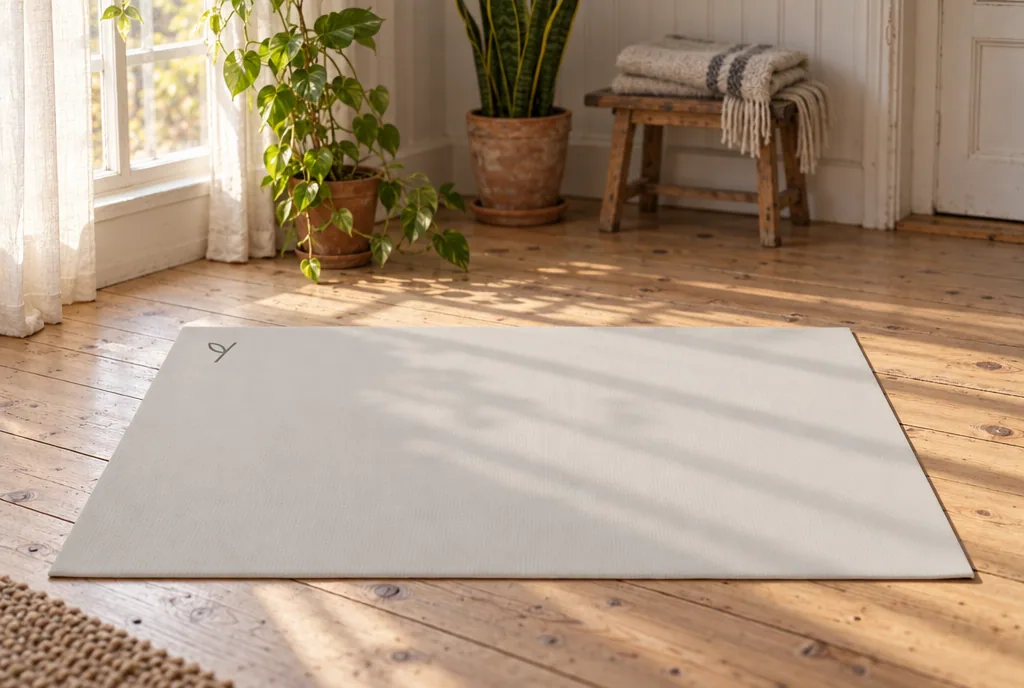 testx.se testar Yogiraj Natural Studio Mat 6mm: bästa naturgummimattan i vardagsmiljö