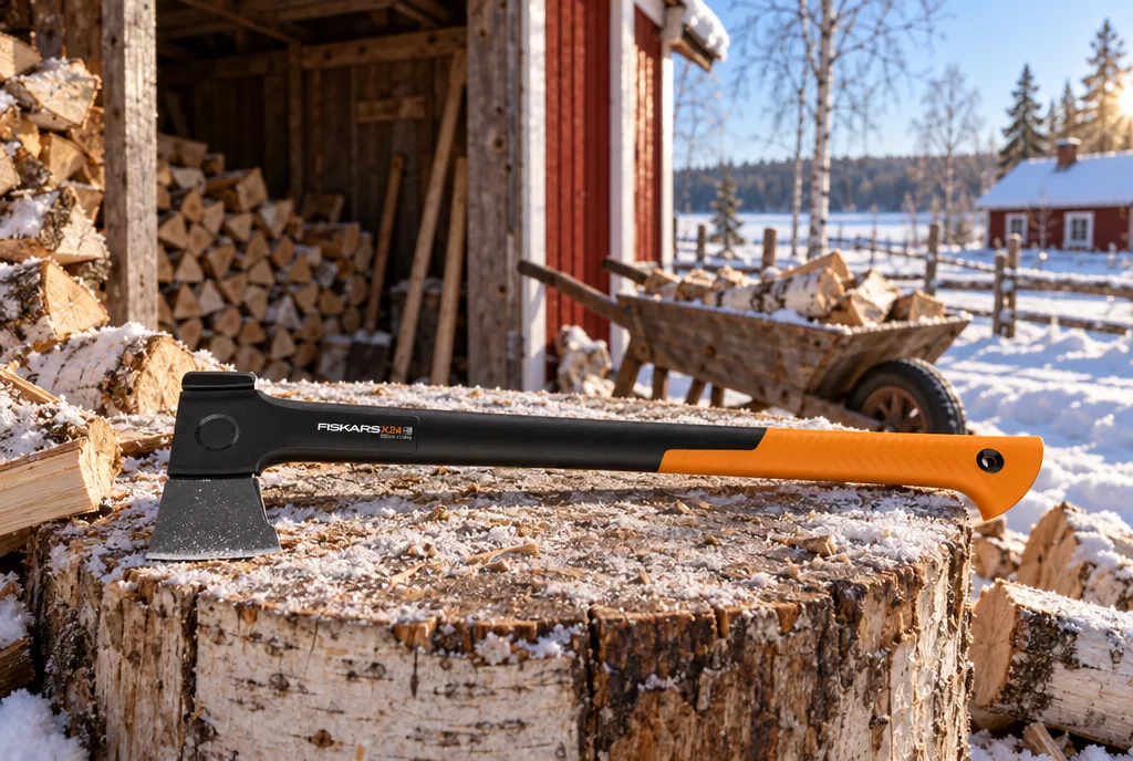 testx.se testar Fiskars X-series X24 M: yxa bäst i test i vardagsmiljö