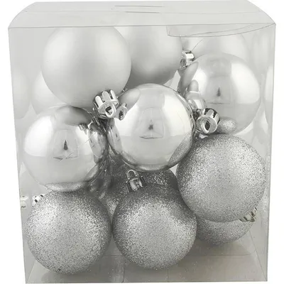 Hedlundgruppen Baubles silver 20-pack