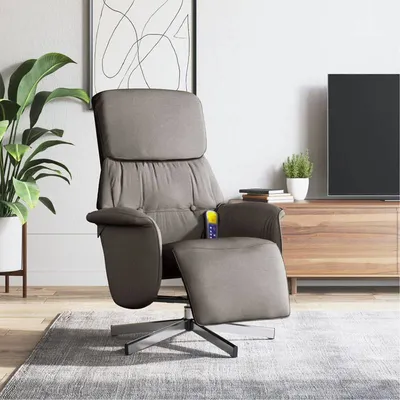 vidaXL Massagefåtölj med fotstöd