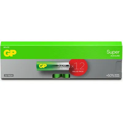 GP Super Alkaline AA 12-pack