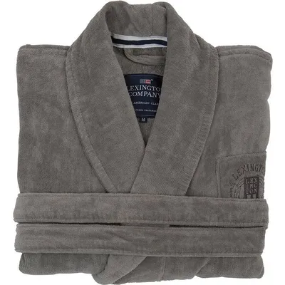 Lexington Hotel Velour Robe Grå