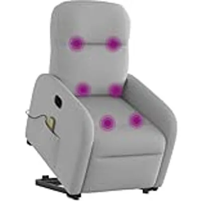 vidaXL Massagefåtölj med uppresningshjälp