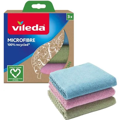 Vileda Mikrofiberduk 100% Recycled 3-pack
