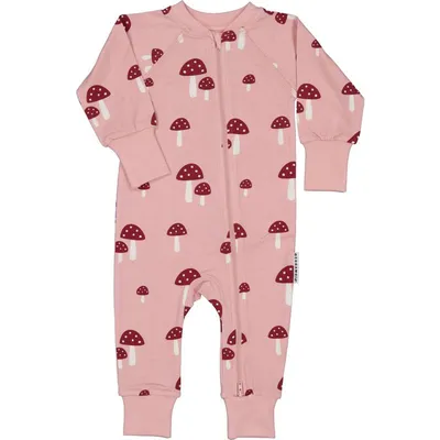 Geggamoja Pyjamas Bambu Pink Mushroom